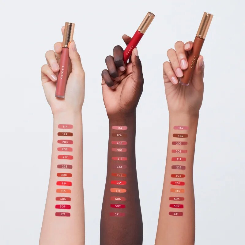 Gucci Beauty Rouge à Lèvres Matte Lipstick ruj lichid mat culoare 208 They Met in Argentina 6.5 ml