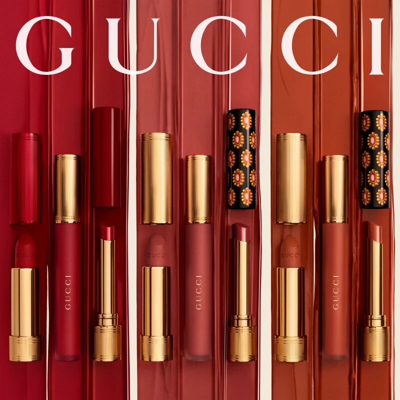 Gucci Beauty Rouge à Lèvres Matte Lipstick ruj lichid mat culoare 208 They Met in Argentina 6.5 ml