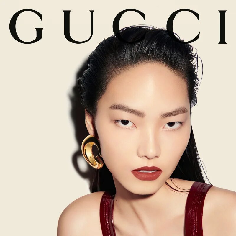 Gucci Beauty Rouge à Lèvres Matte Lipstick ruj mat culoare 502 Eadie Scarlet 3.5 g