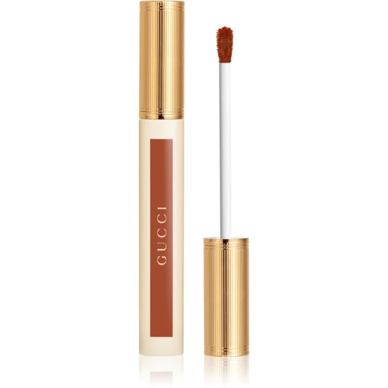 Gucci Glow Oil-In-Water Tint Liquid Lipstick ruj lichid hidratant și lucios culoare 308 Lucy Dark Orange 6.5 ml