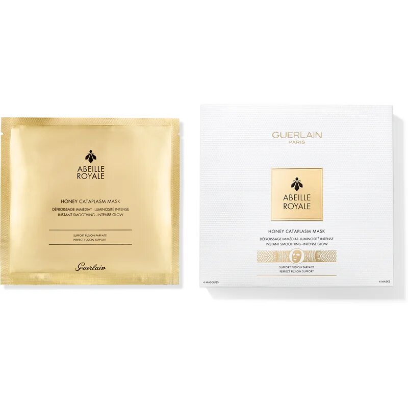 GUERLAIN Abeille Royale Honey Cataplasm Mask masca de celule cu efect hidratant si calmant 4 buc