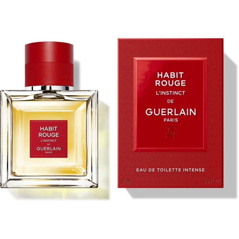 GUERLAIN Habit Rouge L'Instinct Intense Eau de Toilette pentru bărbați 50 ml