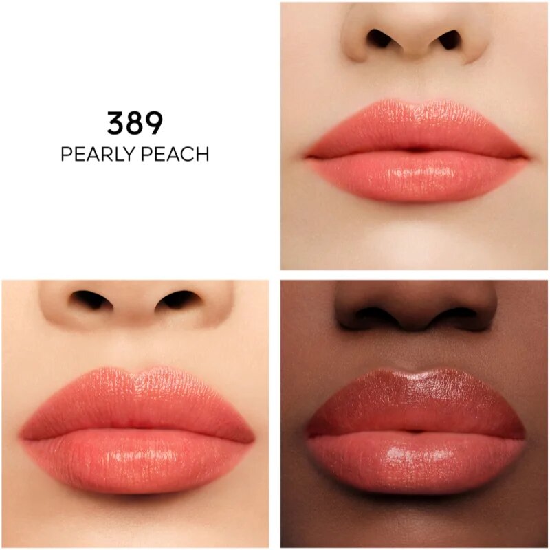 GUERLAIN KissKiss Bee Glow balsam de buze hidratant culoare 389 Pearly Peach 3.2 g