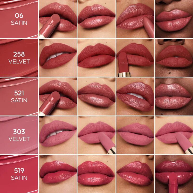 GUERLAIN Rouge G ruj de lux rezervă culoare 12 Le Brun Amarante Satin 3.5 g