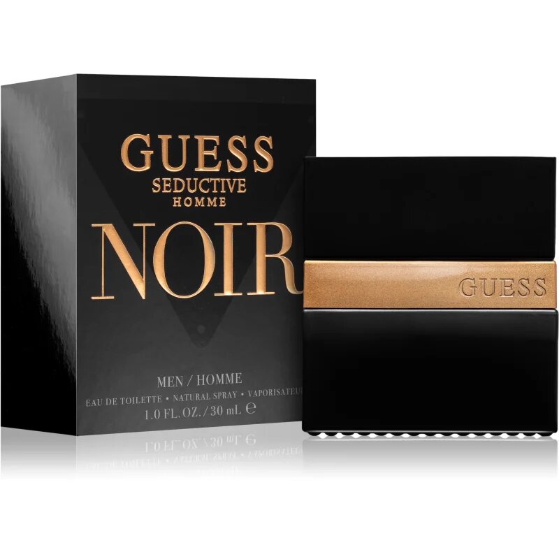Guess Seductive Homme Noir Eau de Toilette pentru bărbați 30 ml