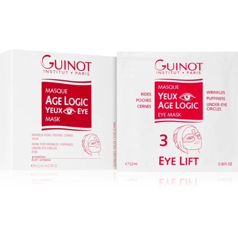 Guinot Age Logic masca pentru ochi anti-îmbătrânire 4 buc