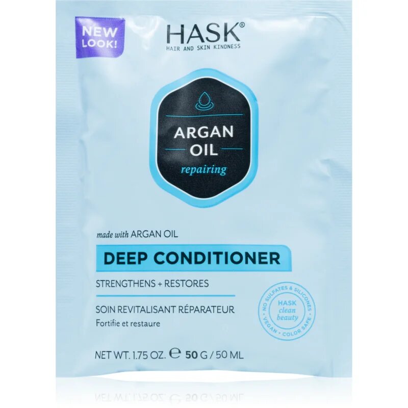 HASK Argan Oil balsam pentru restaurare adanca pentru păr uscat și deteriorat 50 ml