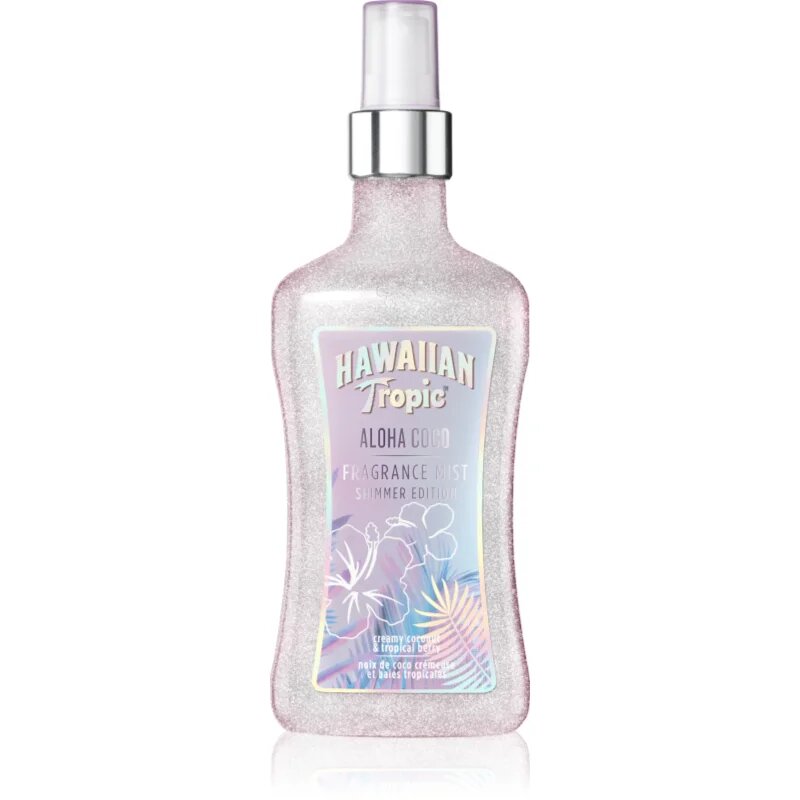 Hawaiian Tropic Perfumes Aloha Coco Shimmer spray pentru corp cu particule stralucitoare pentru femei 250 ml