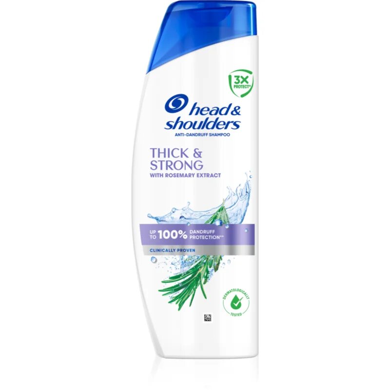 Head & Shoulders Thick & Strong with Rosemary Extract sampon anti-matreata 400 ml