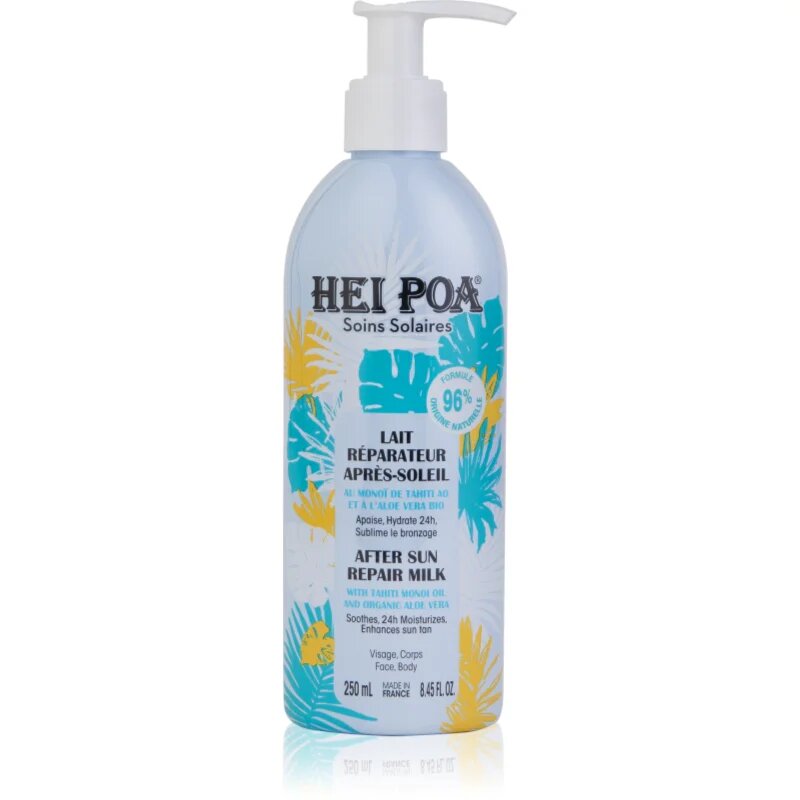 Hei Poa After Sun Monoi & Aloe Vera lotiune regeneratoare dupa expunerea la soare corp si fata 250 ml