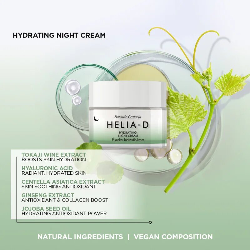 Helia-D Botanic Concept crema hidratanta de noapte 50 ml