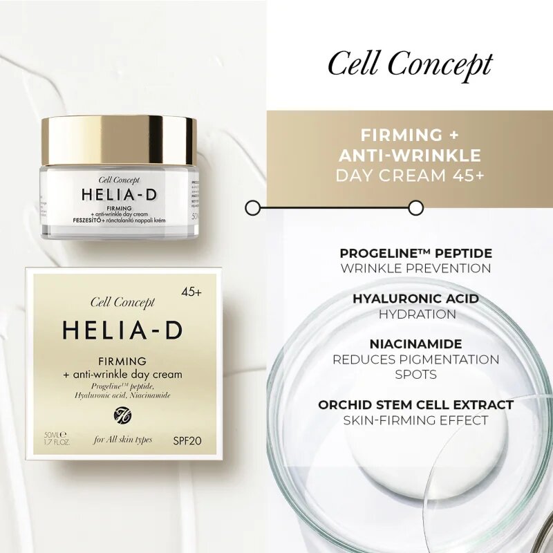Helia-D Cell Concept Cremă de zi intensă pentru riduri 45+ 50 ml