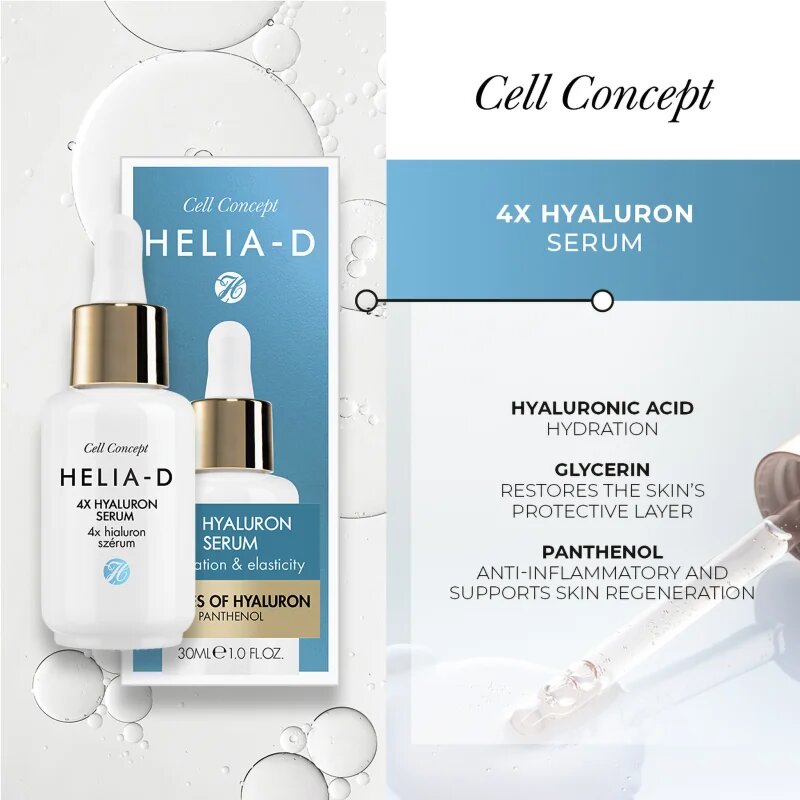 Helia-D Cell Concept ser cu textura fina cu acid hialuronic 30 ml