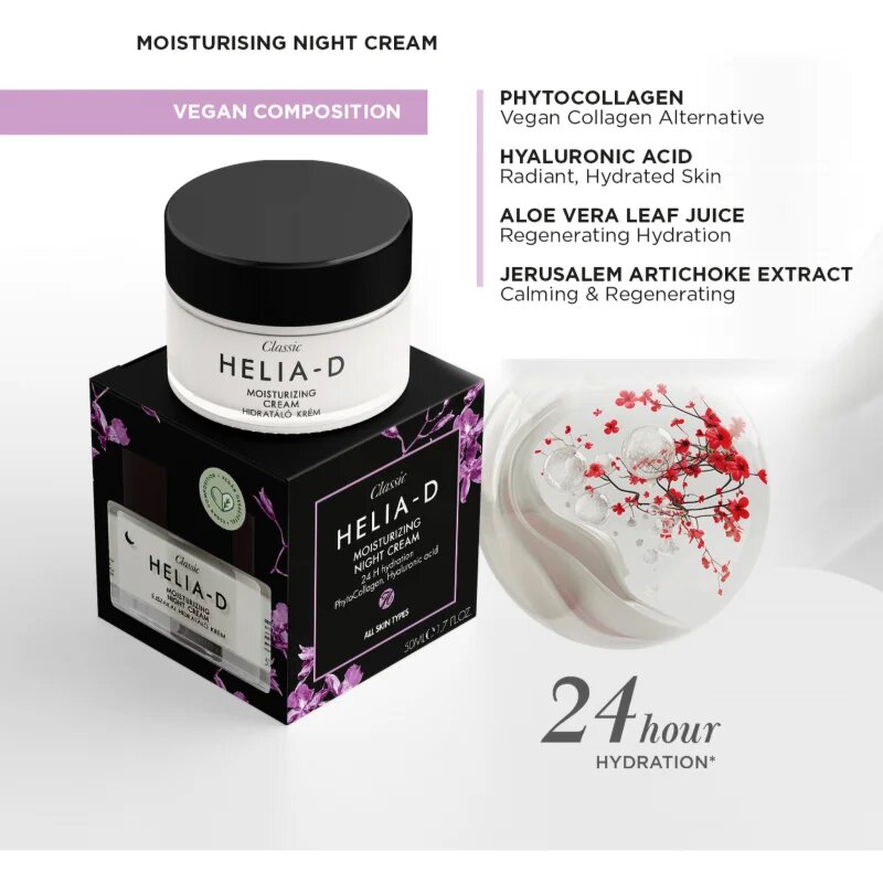 Helia-D Classic crema hidratanta de noapte 50 ml