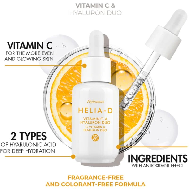 Helia-D Hydramax ser stralucire cu vitamina C 30 ml