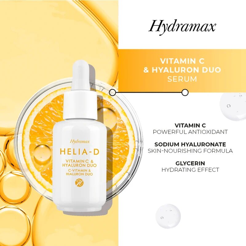 Helia-D Hydramax ser stralucire cu vitamina C 30 ml