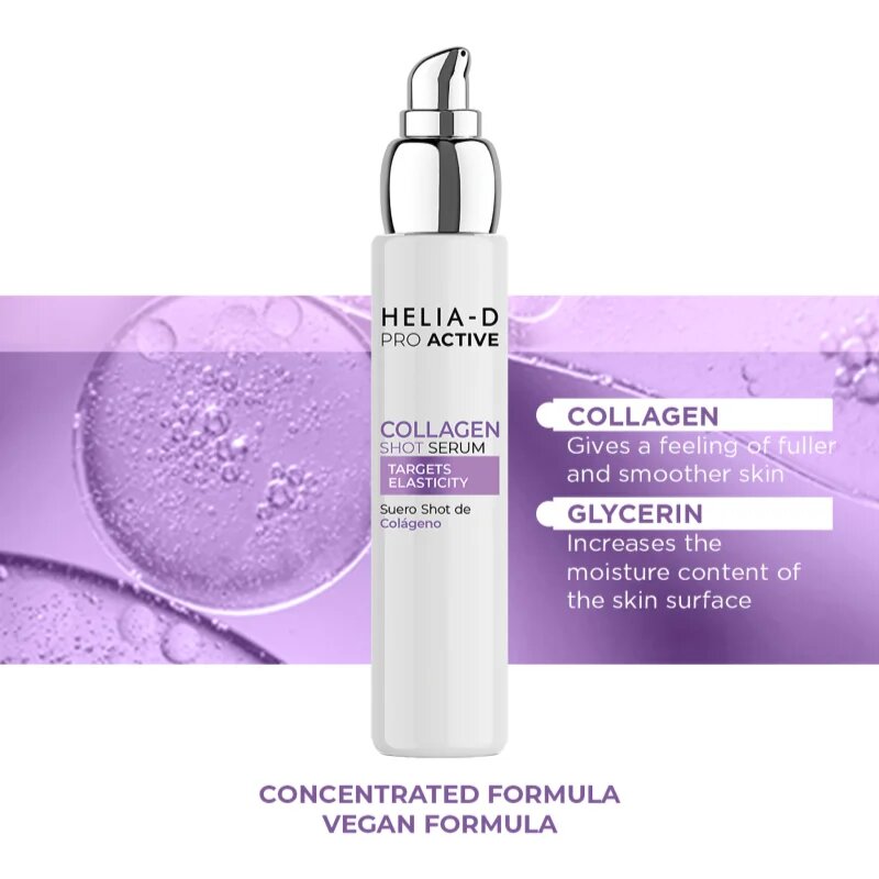 Helia-D Pro Active ser facial cu efect de lifting cu colagen 50 ml