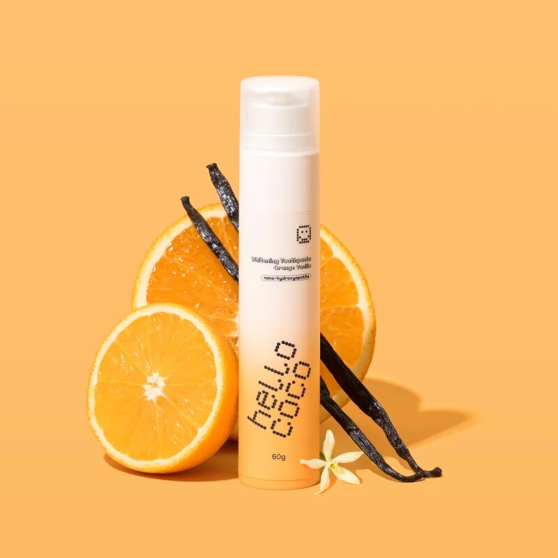 Hello Coco Toothpaste Orange Vanilla pasta de dinti pentru albire 60 g