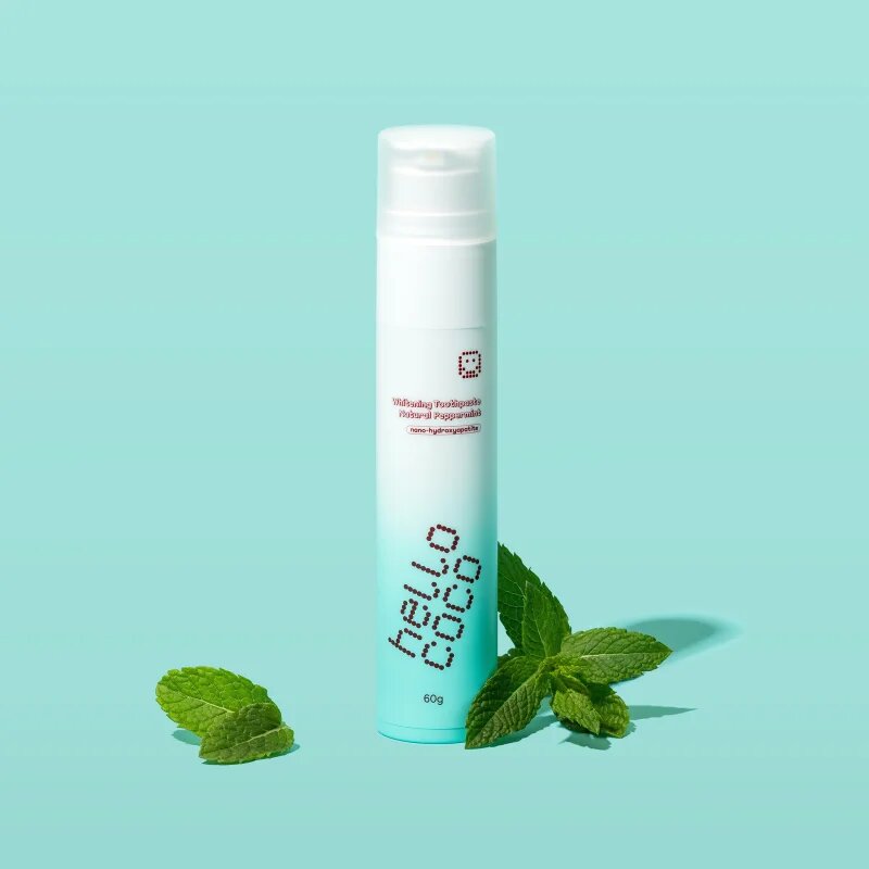 Hello Coco Toothpaste Peppermint pasta de dinti pentru albire 60 g