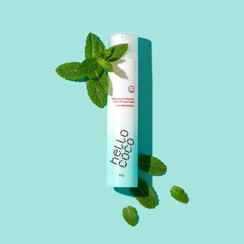 Hello Coco Toothpaste Peppermint pasta de dinti pentru albire 60 g