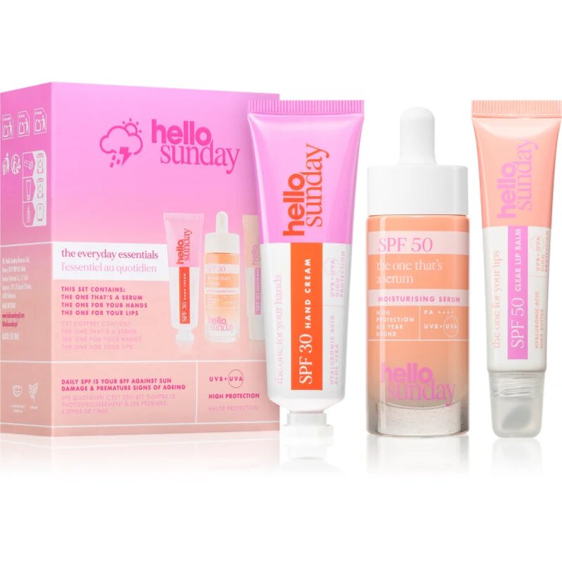 hello sunday the everyday essentials set pentru piele radiantă