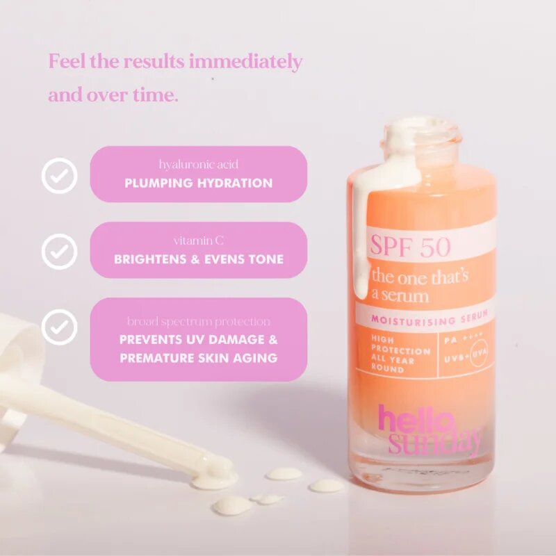 hello sunday the one that´s a serum ser protector SPF 50 30 ml