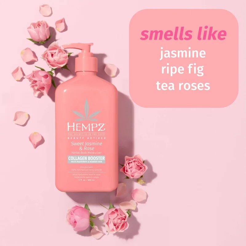 HEMPZ Sweet Jasmine & Rose lapte hidratant 500 ml
