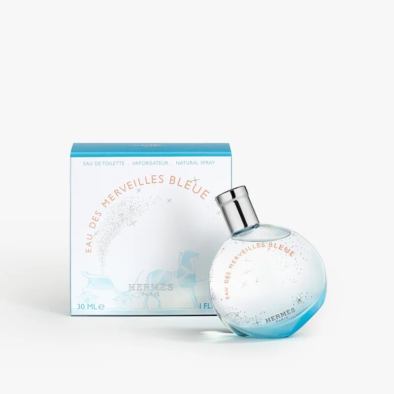 HERMÈS Eau des Merveilles Bleue Eau de Toilette reincarcabil pentru femei 30 ml