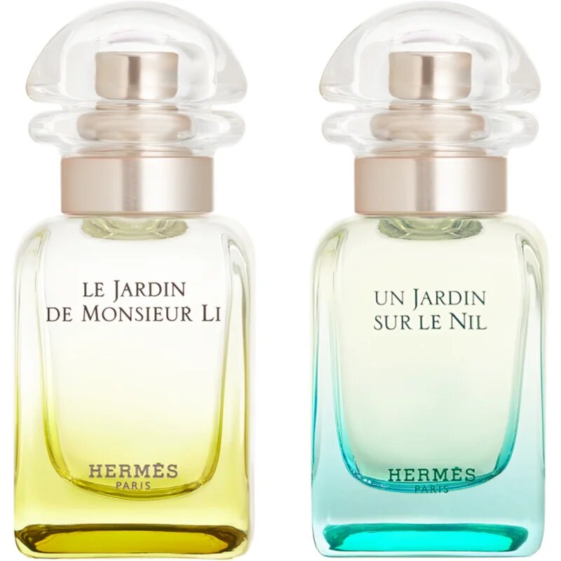 HERMÈS Parfums-Jardins Collection Un Jardin sur le Nil and Le Jardin de Monsieur Li the fragrance d set unisex