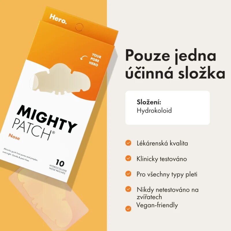 Hero Cosmetics Mighty Patch Nose plasturi pentru piele problematică 10 buc