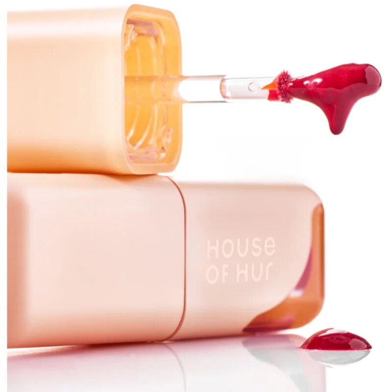 House of Hur Glowy Ampoule Tint luciu de buze rezistent cu efect de hidratare culoare 02 Brown Red 4.5 g