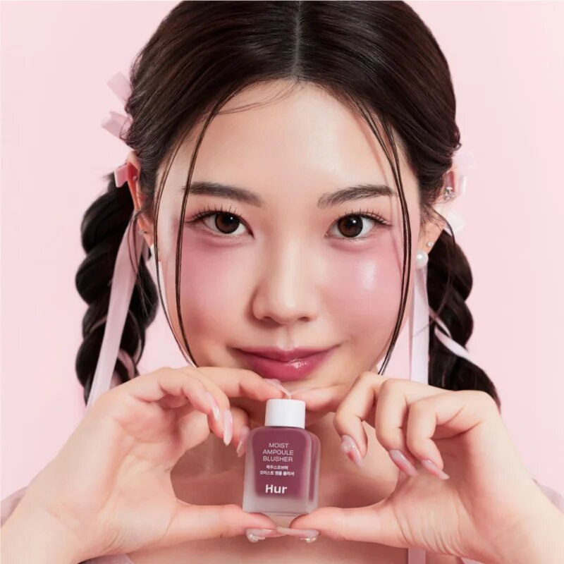 House of Hur Moist Ampoule Blusher fard de obraz lichid mini culoare 08 Berry Purple 10 ml