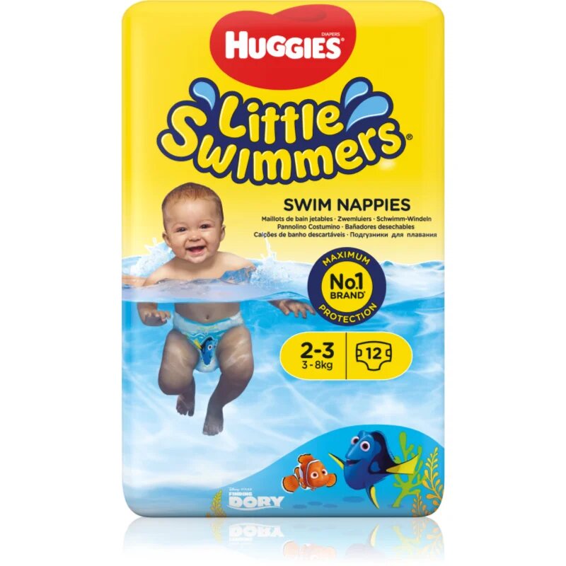 Huggies Little Swimmers 2-3 scutec tip slip pentru înot de unică folosință 3-8 kg 12 buc