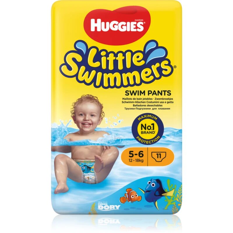 Huggies Little Swimmers 5-6 scutec tip slip pentru înot de unică folosință 12–18 kg 11 buc