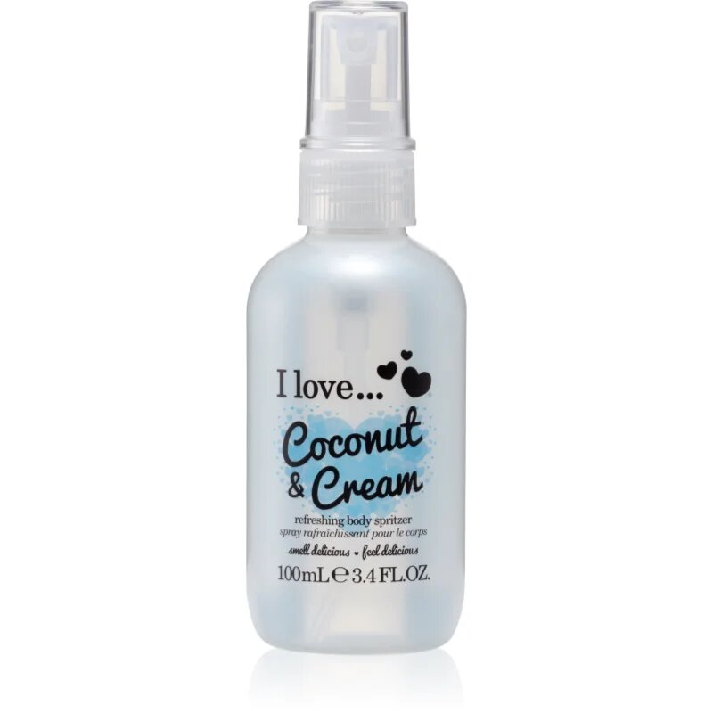 I Love Coconut & Cream spray de corp racoritor pentru femei 100 ml