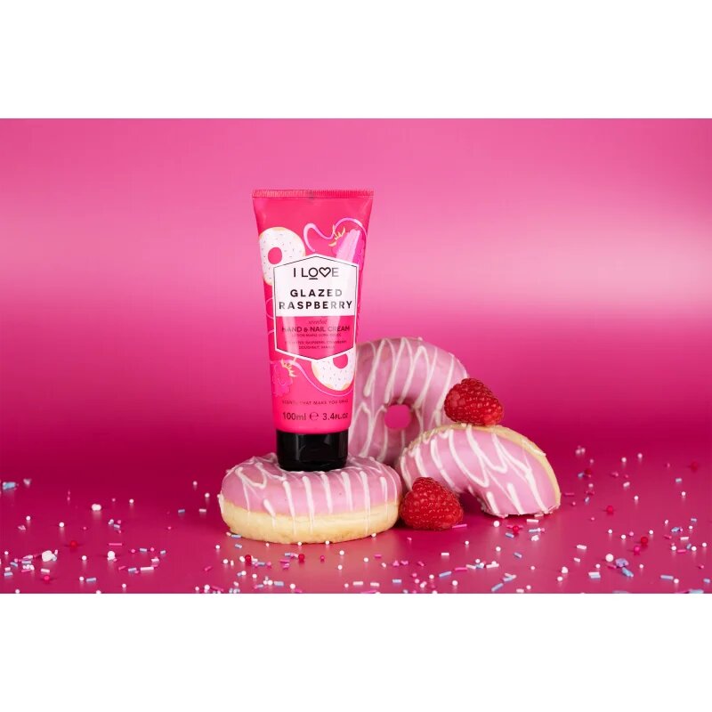 I Love Glazed Raspberry crema de maini 100 ml