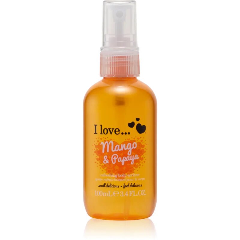 I Love Mango & Papaya spray de corp racoritor pentru femei 100 ml