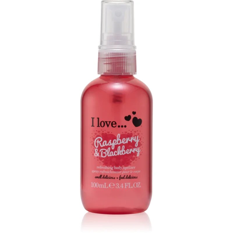 I Love Raspberry & Blackberry spray de corp racoritor pentru femei 100 ml