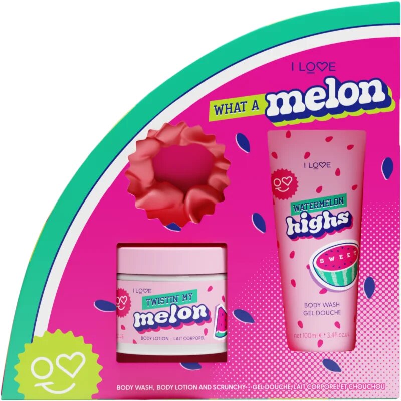 I Love What a Melon set cadou pentru corp