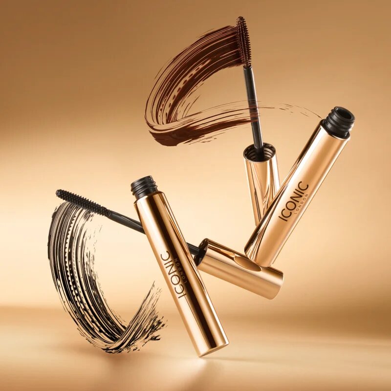 ICONIC London Triple Threat Mascara pentru volum si lungire culoare Brown 9 ml
