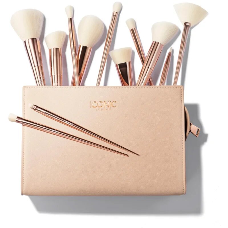 ICONIC London Ultimate Brush Set set de pensule cu geantă