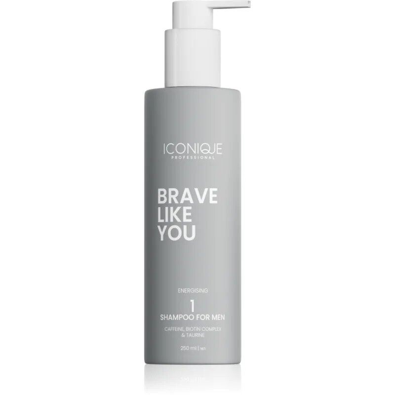 ICONIQUE Professional BRAVE LIKE YOU Energising Shampoo sampon energizant pentru barbati 250 ml