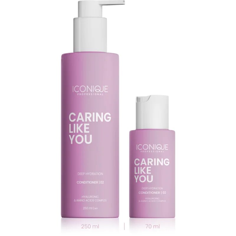 ICONIQUE Professional CARING LIKE YOU Deep Hydration balsam profund hidratant pentru păr uscat și deteriorat 70 ml
