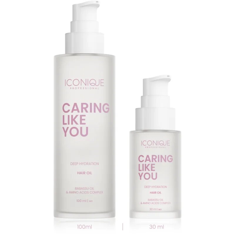 ICONIQUE Professional CARING LIKE YOU Deep Hydration ulei hidratant pentru păr uscat și deteriorat 100 ml