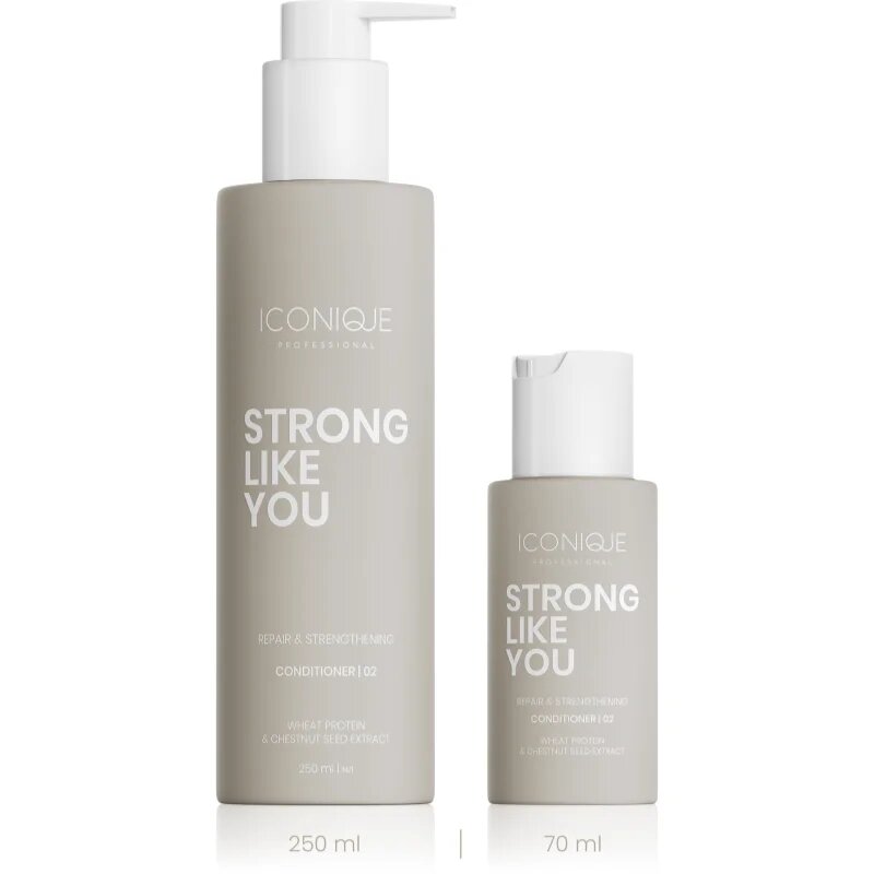 ICONIQUE Professional STRONG LIKE YOU Repair & Strengthening balsam pentru indreptare pentru par deteriorat 250 ml