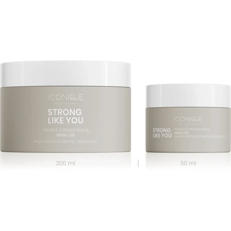 ICONIQUE Professional STRONG LIKE YOU Repair & Strengthening masca pentru regenerare pentru par deteriorat 50 ml