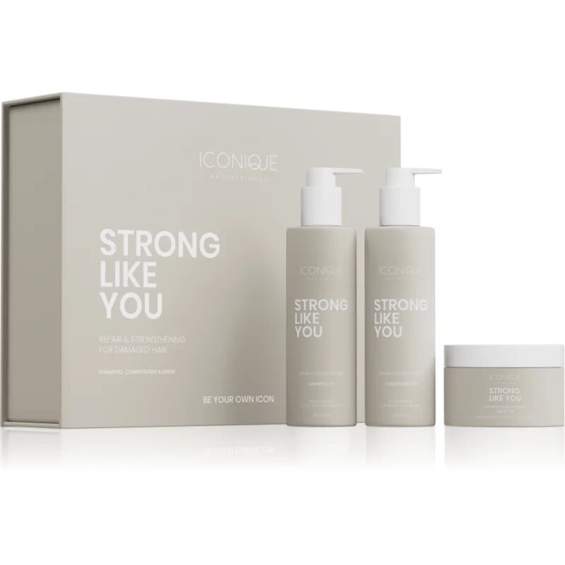 ICONIQUE Professional STRONG LIKE YOU Repair & Strengthening Set set pentru par deteriorat