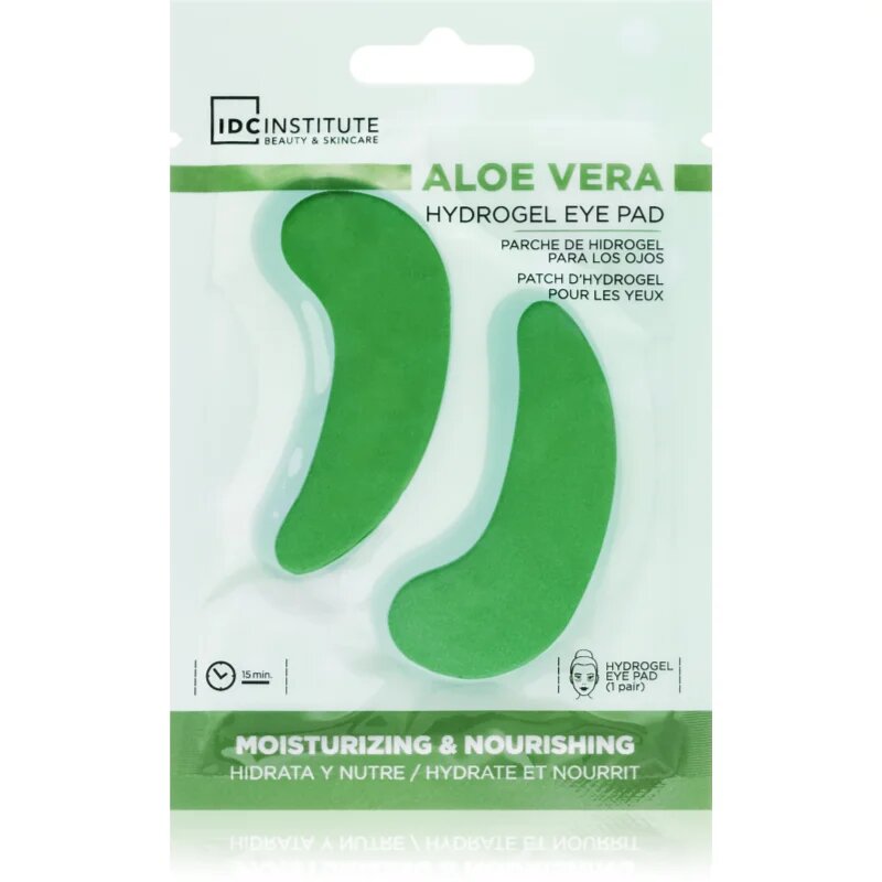 IDC INSTITUTE Aloe Vera pernuțe din hidrogel pentru ochi 1 pereche