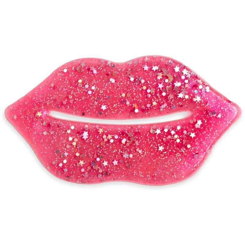 IDC INSTITUTE Glitter Lip Pink mască cu hidrogel pentru buze 1 buc