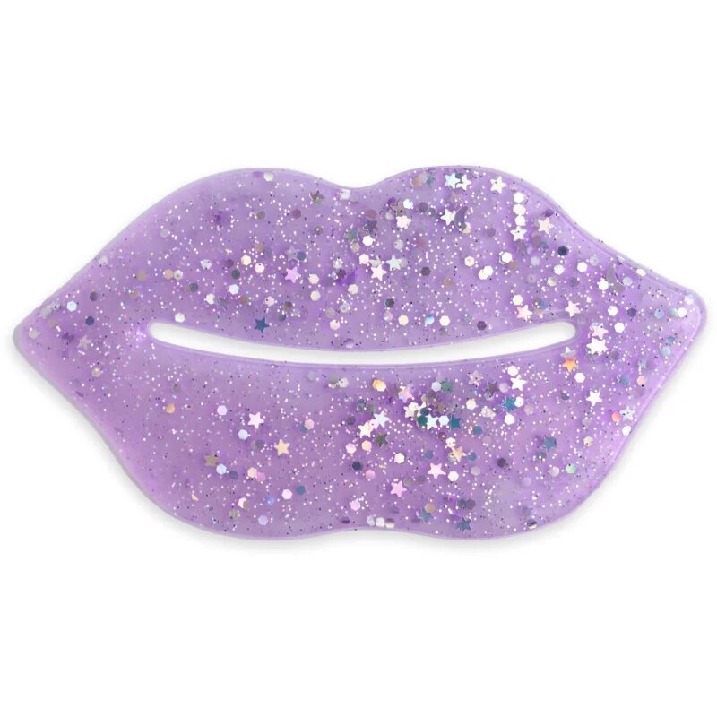 IDC INSTITUTE Glitter Lip Purple mască cu hidrogel pentru buze 1 buc